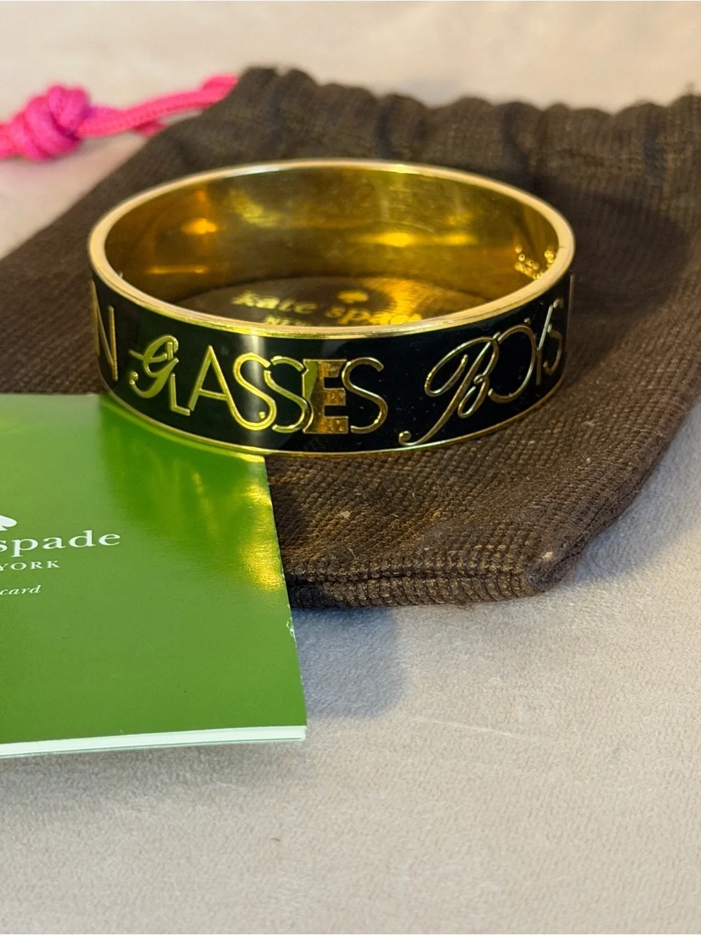 Kate Spade “Boys Make Passes at Girls in Glasses” Bangle
